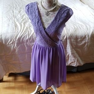 Modcloth lace wrap top dress